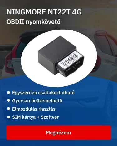 NINGMORE NT22T-E 4g obd2 jármű gps nyomkövető